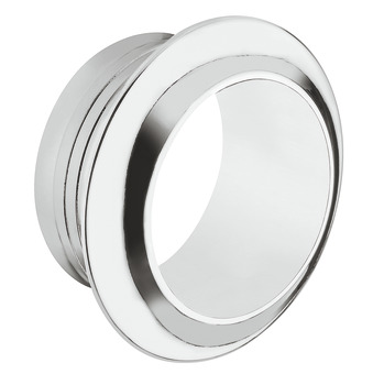 Push Lock Rosette for 19 and 25 mm Push-Lock Knobs Polished chrome-plated for plate thickness 16 mm