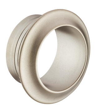 Push Lock Rosette for 19 and 25 mm Push-Lock Knobs Matt nickel plated