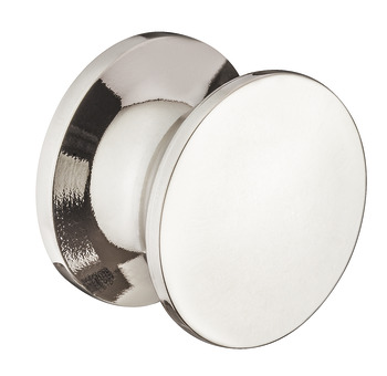 Push Lock Knob for 13-19 mm Door Thicknesses Polished chrome plated plastic