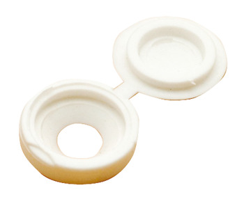 Cover Cap Plastic for Screws Hinged White Ø 12.6 mm