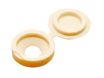 Cover Cap Plastic for Screws Hinged Beige Ø 12.6 mm
