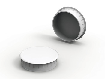 Cover Cap for Blind Hole Ø 35 mm Plastic for Accuride white - view 3