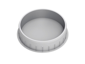 Cover Cap for Blind Hole Ø 35 mm Plastic for Accuride white