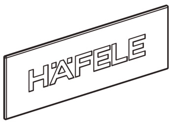 MXS Hafele Logo Cover Cap Plastic Wht 1pc - view 3