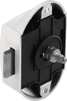 Push Button Lock with Push Button Locking Backset 25 mm Backset 25 mm White