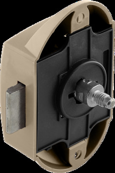 Push Button Lock with Push Button Locking Backset 25 mm Backset 25 mm Matt nickel lacquered