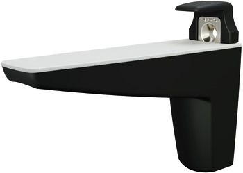 Moon shelf support for glass and wooden shelves Matt black