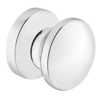 Mini Push-Lock Knob D16mm Plastic CP - view 2