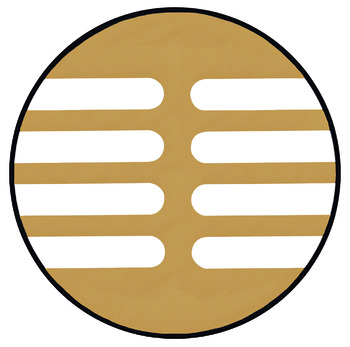 Ventilation Grille Rectangle 300x80mm Aluminium Gold - view 3