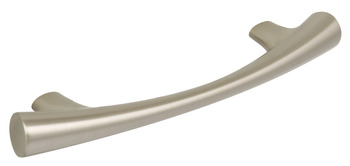 Arco Bow Handle Zinc Alloy Sat Nickel 224mm Fixing Centres