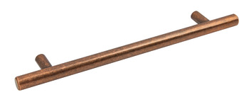 Bartram Bar Handle Steel A.Copper D12mm 160mm Fixing Centres