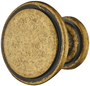 Angus Knob Zinc Alloy Antique Brass D30x23mm