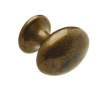 Chester Knob Zinc Alloy Antique Brass D40x29x35mm