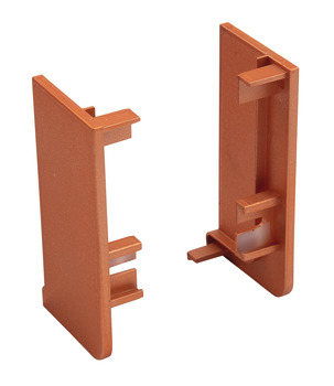 Gola System B+ Profile Trim Caps (Pr) Plastic Copper