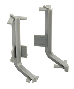 Gola System B+ Profile Conn.Int/Ext Crn Plastic Silver
