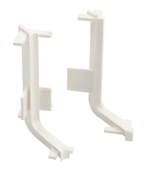 Gola System B+ Profile Conn.Int/Ext Crn Plastic Wht
