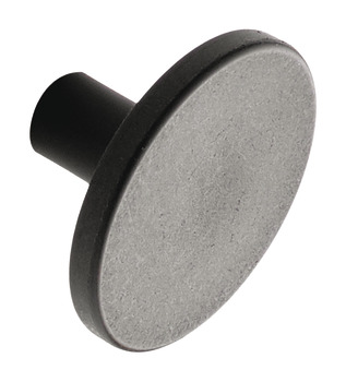 Plato Knob Ocean Plastic Black D42x24mm