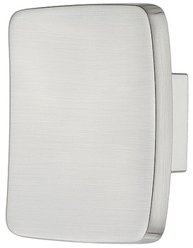 Flynn Knob Zinc Alloy Stainless Steel Effect 57x57mm