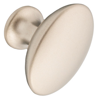 Pearl Knob Zinc Alloy Sat Nickel 28x18x22mm