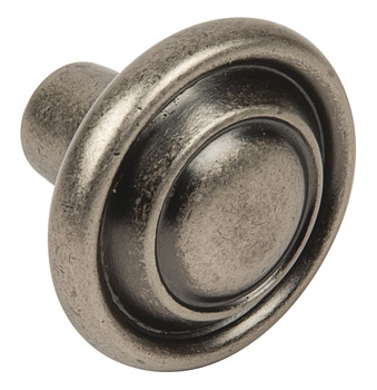 Eden Knob Zinc Alloy Antique Pewter D32x25mm