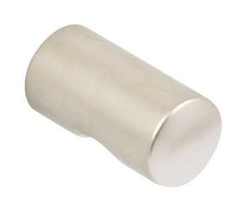 Leo Knob Zinc Alloy Stainless Steel Effect D20x25mm