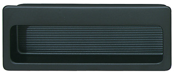 Aros Inset Handle Steel Matte Black 75x32mm