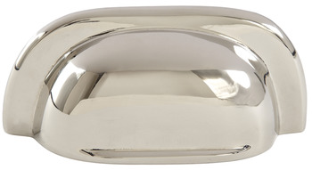 Mulberry Cup Handle Brs Polished Nickel 64mm Fixing Centres