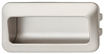 Avebury Inset Handle Zinc Alloy M.Nickel 96mm Fixing Centres
