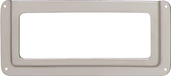 Label Frame Steel Sat Nickel Plt 100x58x2mm