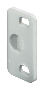 Roller Catch Indv Stop Plate Plastic Wht 243.15.790