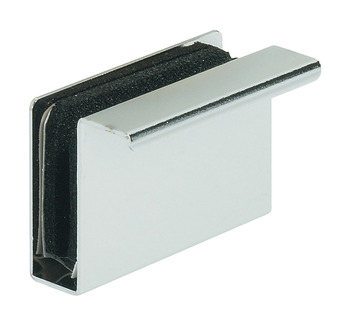 Counterplate w Fingerpull Gls Dr Steel Black 245.66.321