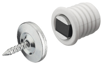 Mortice Magnetic Catch 1.4kg Steel/Plastic Wht 246.19.710