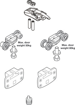 Hafele System 9 IF FitSet 1Dr 80kg