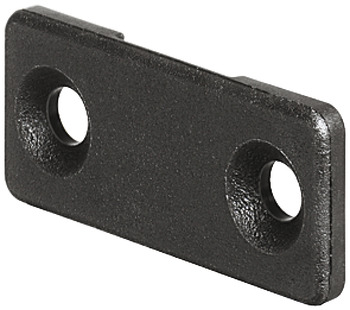 Planofit Straight System Retain Plt Plastic Black