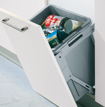 Tilting Waste 500 Bin 30L Wht/Grey