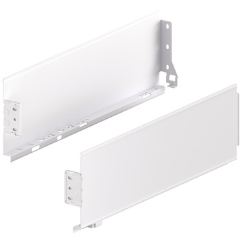 MX Std Sgl Drawer Sides 120/500mm Steel Wht