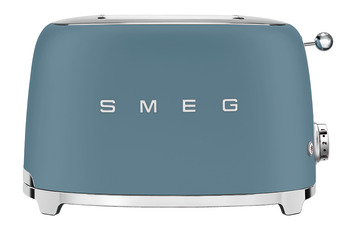 Smeg FAB TSF01SBMUK Toaster 2 Slc Steel.Blu