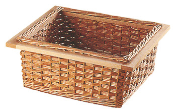 Wicker Basket/Beech Frame 600mm