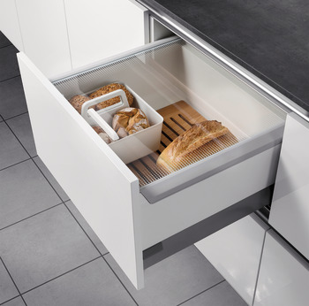 Hailo Pantry-Box 600mm Wide Drws Plastic Wht