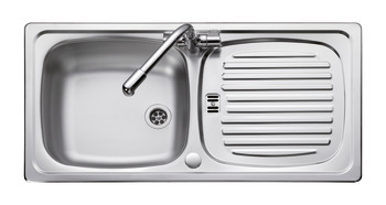 Rectangle Euroline EL860/NC 1.0B Sink Rev Stainless Steel