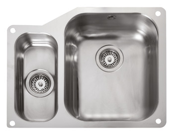 Rectangle Atl.Classic UB3515 1.5B Sink LHHB Stainless Steel 565.64.040