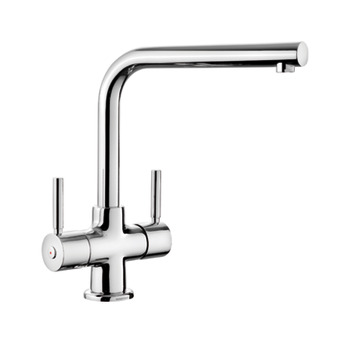 Rectangle Aquadisc 5 TAD5CM/ D.Lvr L-Tap Stainless Steel Chrome
