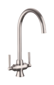 Rectangle TSA5BF Cruciform Spa D.Lvr Tap Brushed Stainless Steel
