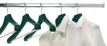 Wardrobe Rail OVA 30 x 15 mm Steel Polished chrome finish - view 2