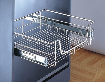 Pull Out Storage Basket for Cabinet Width 300-1000 mm Full extension Soft-Close ball bearing runners For cabinet width 800 mm 805.92.203