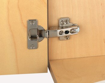 Concealed Cup Hinge 95° Nexis Sprung Half Overlay/Twin Mounting Grass Soft close compatible Screw fixing cup click on arm 48/9 322.11.531