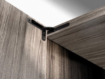 Concealed Hinge 105° Full Overlay Mounting Tiomos H For cabinet thickness min. 18 mm Nickel plated 348.21.501