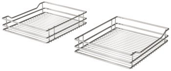 Pull Out Corner Unit Complete Set Classic Chrome Linear Baskets Vauth-Sagel VS COR Flex For cabinet width: 1000 mm For door width: 500 mm 548.29.754