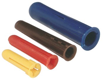 Wall Plug Plastic Length 40 mm Ø 7 to suit screw size of 4.0-6.0 mm brown 051.12.103