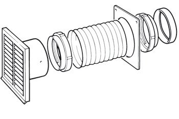 Smeg SP215 Ducting Kit Simple 536.84.993